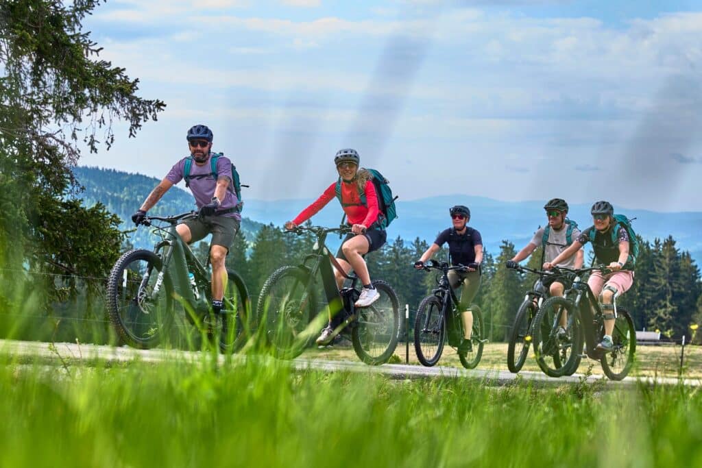 geführte E-Bike Tour Teilnehmer